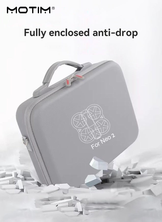 موتيم حقيبة حمل طائرة DJI Neo 2 بدون طيار، حقيبة سفر محمولة على الكتف لطائرة DJI Neo بدون طيار، وحقيبة تخزين واقية محمولة باليد لإكسسوارات مجموعة DJI Neo Fly More Combo - Image 5